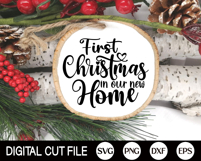 2025, Mr and Mrs Bundle, Our First Christmas Ornament SVG Product Image 4