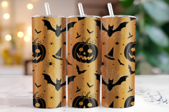 Halloween Pumpkin Tumbler Wrap | Sublimation | Tumblers Product Image 1