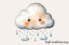 Boho Nursery Baby Clipart PNG Product Image 1