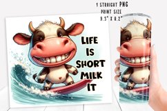 Funny Cow Skinny Tumbler Wrap Humorous Sayings PNG 20 oz. Product Image 2