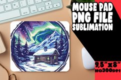 Scenic Landscape Sublimation Mouse Pad PNG Product Image 1