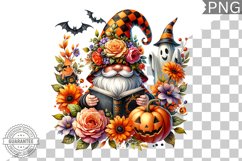 Halloween Gnome Sublimation - Clipart PNG Design Product Image 1