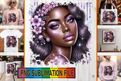 Playful TSHIRT Art Ideas PNG, Afro Girl Product Image 1
