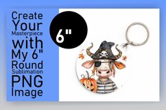 Spooky Funny Cow Round Design for Halloween Product Image 1