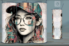 4 Festival Girl Tumbler Sublimation, 20 oz Tumbler Wrap Product Image 5