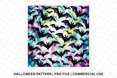 Halloween Bats Pattern Png | Sublimation | Digital Paper Product Image 1