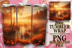 Radiant spirits 20oz tumbler wrap, Autumn Product Image 1