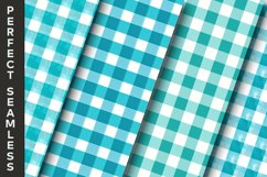 Frozen Turquoise Gingham Digital Papers 19 Variations Product Image 5
