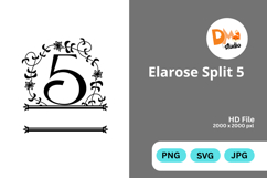 Elarose Split Monogram Product Image 1