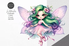 Whimsical clipart, Fairy clipart, Whimsical fairy Product Image 1