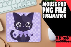 Watercolor Kitten Mouse Pad for PNG Product Image 1