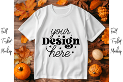 Fall t-shirt mockup, Fall mockup Product Image 1