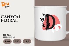Canyon Floral Monogram Product Image 1