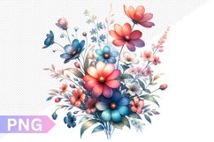 Flowers Sublimation - Clipart PNG Design Product Image 1