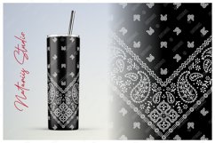 4 Paisley Bandana Patterns for 20oz SKINNY TUMBLER. Product Image 2