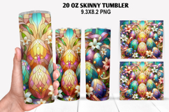 Skinny Tumbler 20oz Wrap Design, Easter Tumbler PNG Design Product Image 1