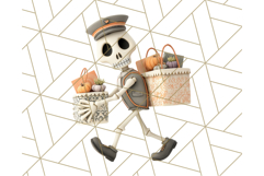 Retro Halloween Clipart Vintage PNG Graphics, 50s Holiday Product Image 5
