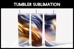 10 Black Gradient Abstract Glitter Tumbler Seamless Tumbler Product Image 7