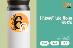 Harvest Lily Boho Floral Monogram Product Image 1