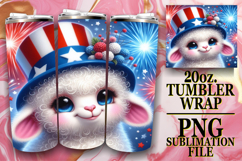 Cozy Nights 20oz tumbler wrap, USA Animals Product Image 1