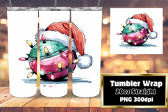 VIBRANT 20oz PNG Tumbler Wrap , Holiday Product Image 1