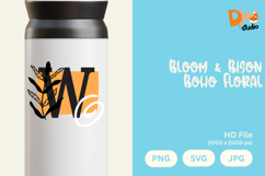Bloom &amp; Bison Boho Floral Monogram Product Image 1