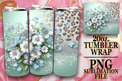 Cozy Moments 20oz tumbler wrap, Leopard Prints Product Image 1