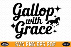 Gallop with Grace SVG Design | SVG Cut files Product Image 1