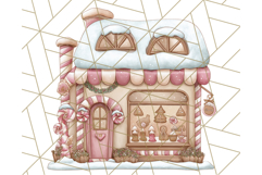 Christmas Sweet Shoppe Clipart PNG, Pastel Bakery Art Product Image 5