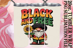 Joyful nights 20oz tumbler wrap, Juneteenth Product Image 1