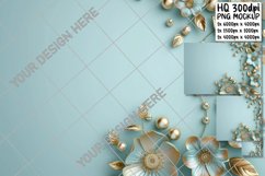 Radiant Pearl Garden Escape: Digital Backdrop Product Image 1