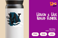 Haven &amp; Hue Boho Floral Monogram Product Image 1
