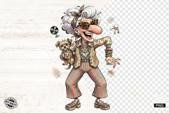 Fashionable Summer Grandma PNG - Summer Clipart Product Image 1