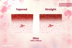 Valentine’s Glitter Tumbler Sublimation | Skinny 20 oz Product Image 9