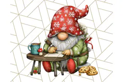 Christmas Gnome Clipart, Holiday Gnomes PNG Illustrations Product Image 5