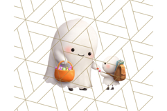 Halloween Costume Parade Clipart PNG with Monsters Clip Art Product Image 5