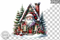 Christmas Santa Sublimation - Clipart PNG Design Product Image 1