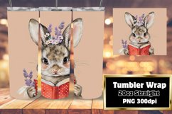 Sweet Bunny and Blooms Tumbler Design Product Image 1