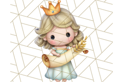 Princess Clipart PNG, Cute Royal Girl Clip Art Product Image 5