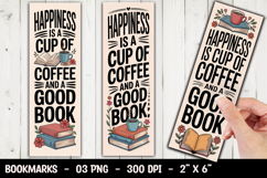 Coffee Good Book Bookmark Sublimation Product Image 1