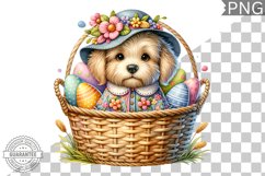 Easter Dog Sublimation - Easter Clipart PNG Design Product Image 1