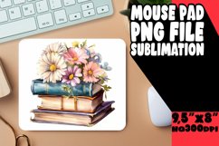 Watercolor Library &amp; Spring Flora Mouse Pad Art Product Image 1