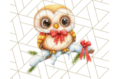 Vintage Christmas Clipart PNG, Cute Animals Holiday Elements Product Image 5