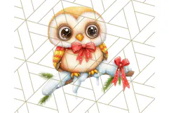 Vintage Christmas Clipart PNG, Cute Animals Holiday Elements Product Image 5
