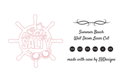 Summer Beach Wall Decor Laser Cut SVG Product Image 2