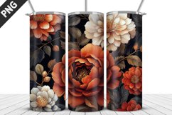 Rose Flowers Tumbler Wrap | Sublimation Design | Tumble PNG Product Image 1