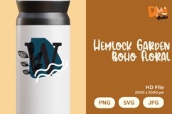 Hemlock Garden Boho Floral Monogram Product Image 1