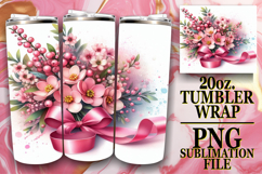 RADIANT EVENINGS 20oz TUMBLER WRAP, Flowers Product Image 1