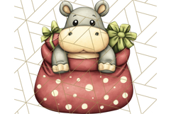 Safari Christmas PNG Clipart, Cute Jungle Animal Art Product Image 5
