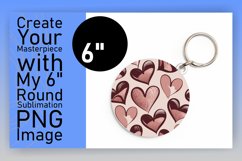 Whimsical Round Design for Coasters , Heart Product Image 1
